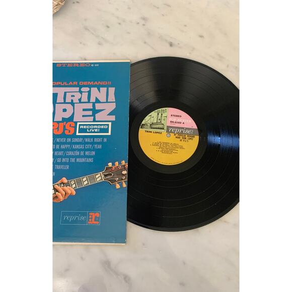 Vintage Trini Lopez "At PJ's" Vinyl Record - Picture 2 of 2